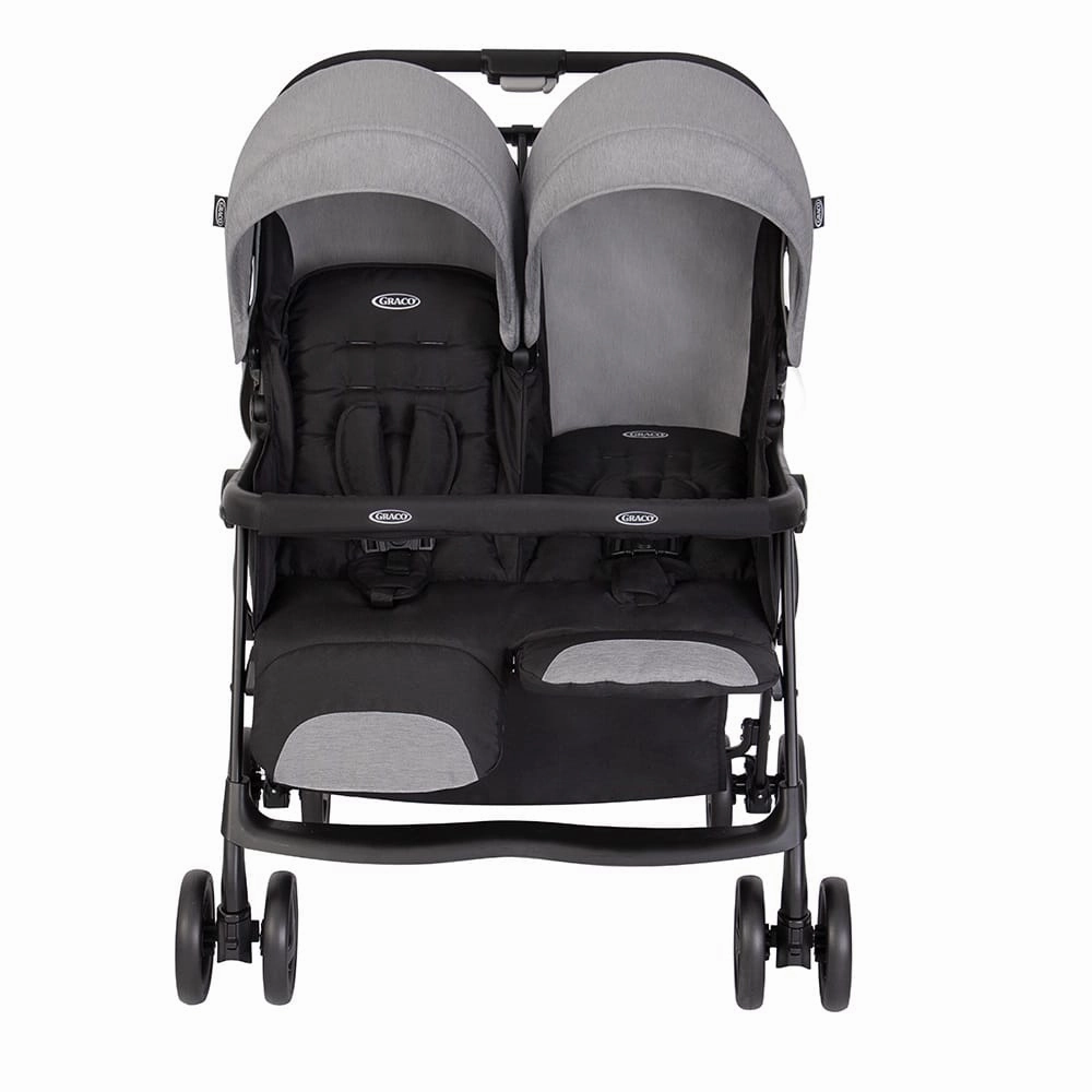 Graco Duorider Double Pushchair With Raincover - Steeple Gray