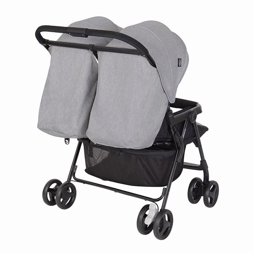 Graco Duorider Double Pushchair With Raincover - Steeple Gray