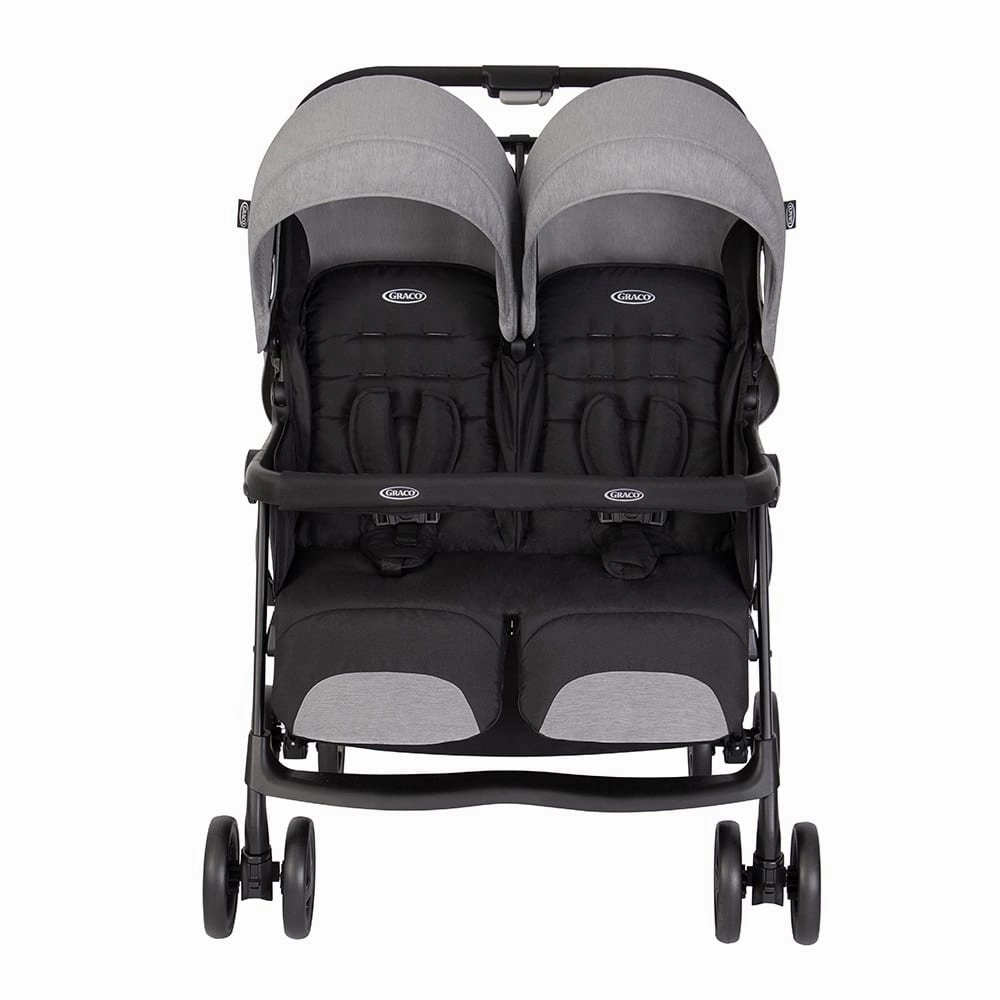 Graco Duorider Double Pushchair With Raincover - Steeple Gray