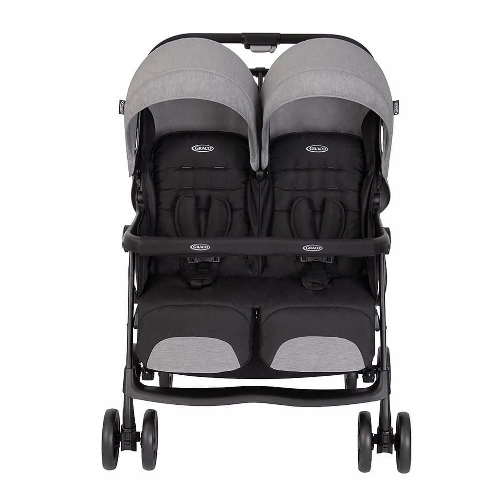 Graco Duorider Double Pushchair With Raincover - Steeple Gray