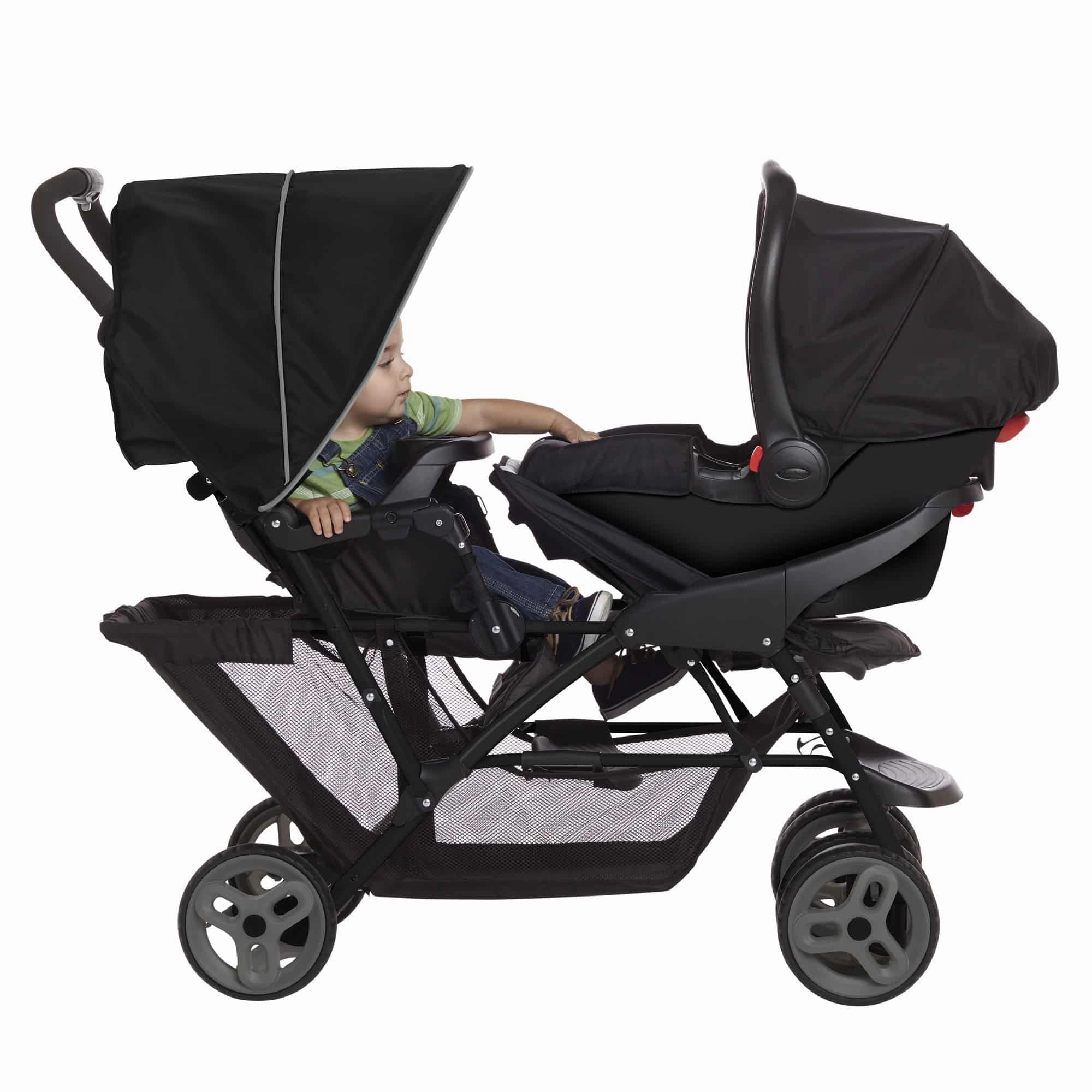 Graco Stadium Duo Tandem Stroller - Black/Grey