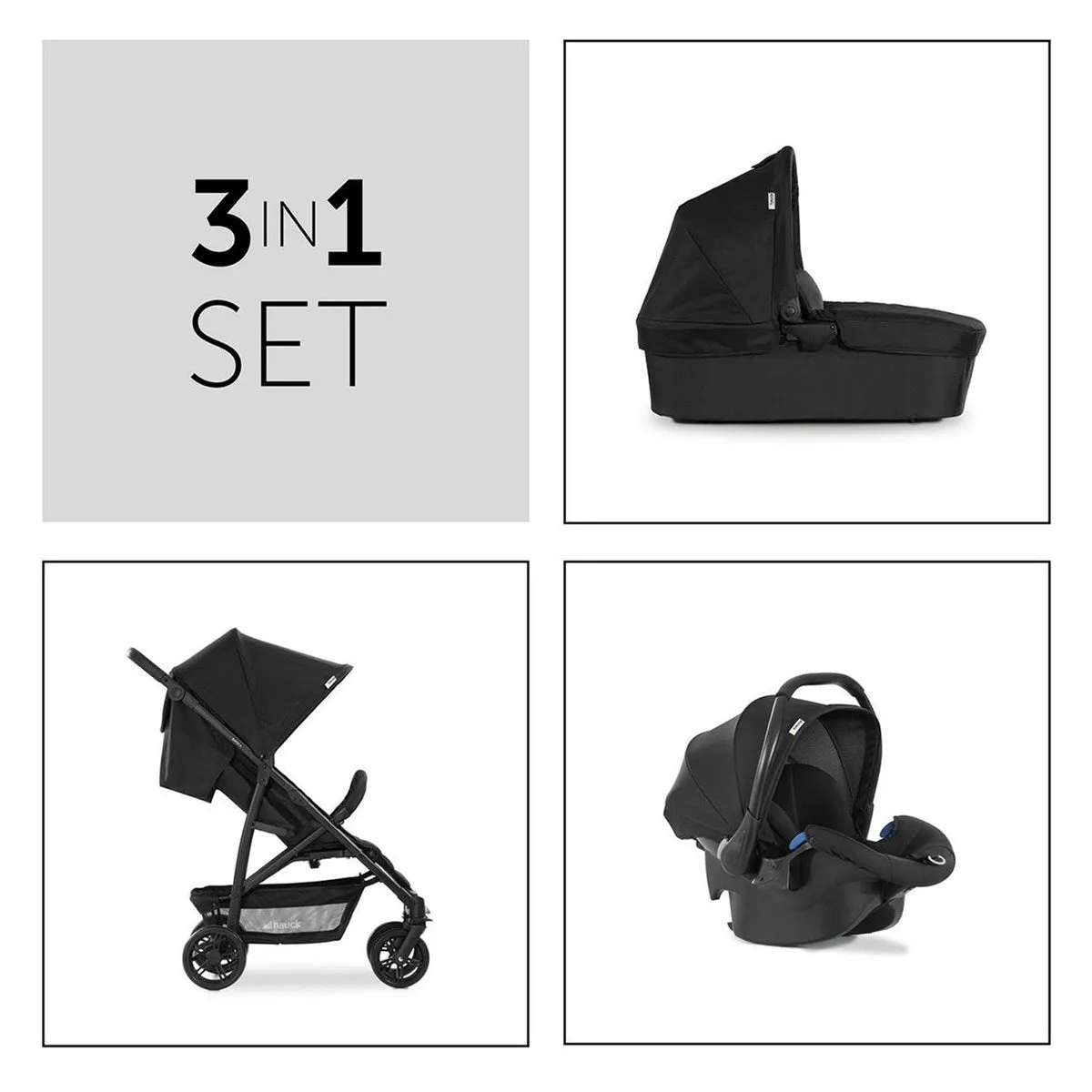 Hauck Rapid 4 Trioset Travel System