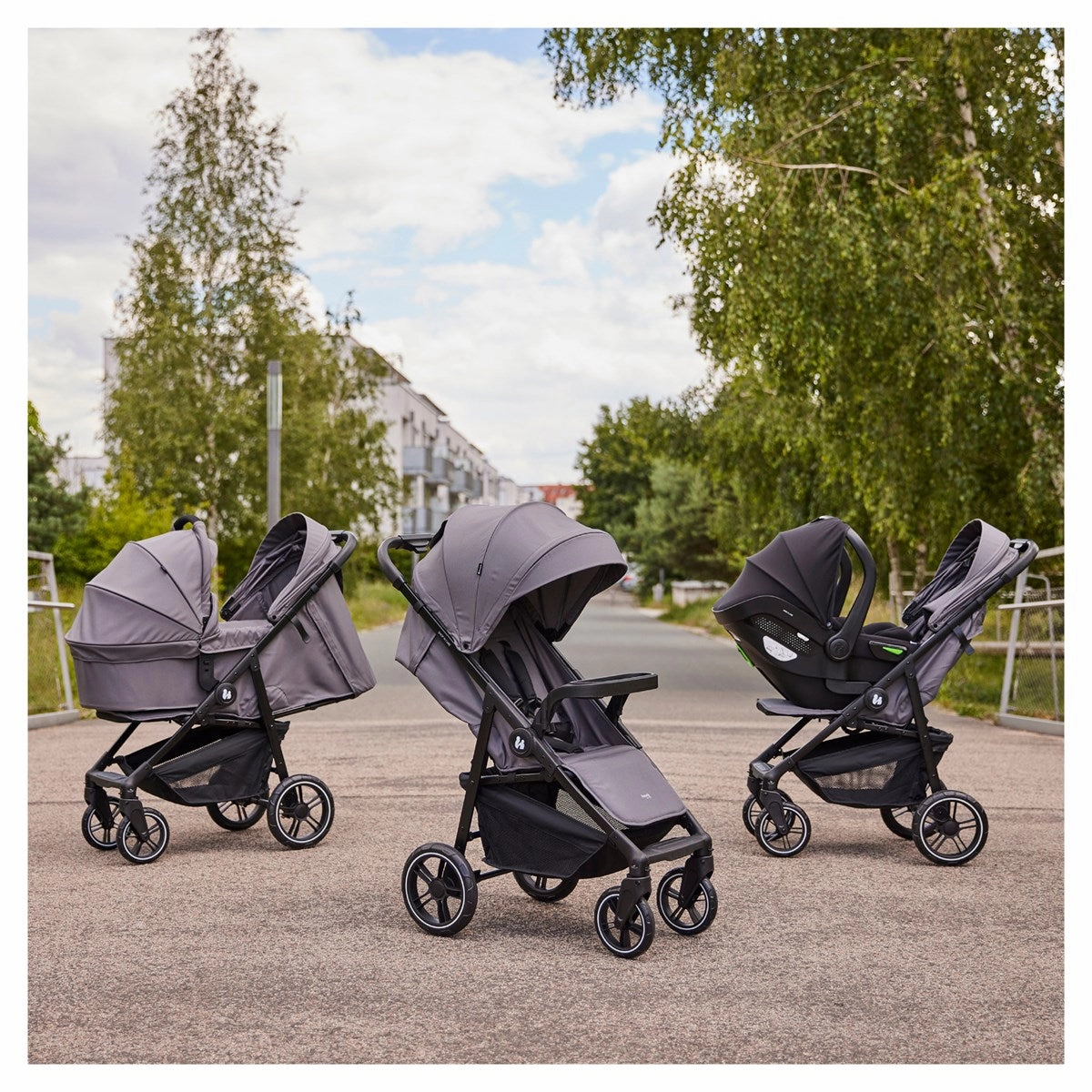 Hauck Shop N Care Essential Travel & Nursery Bundle, Grey