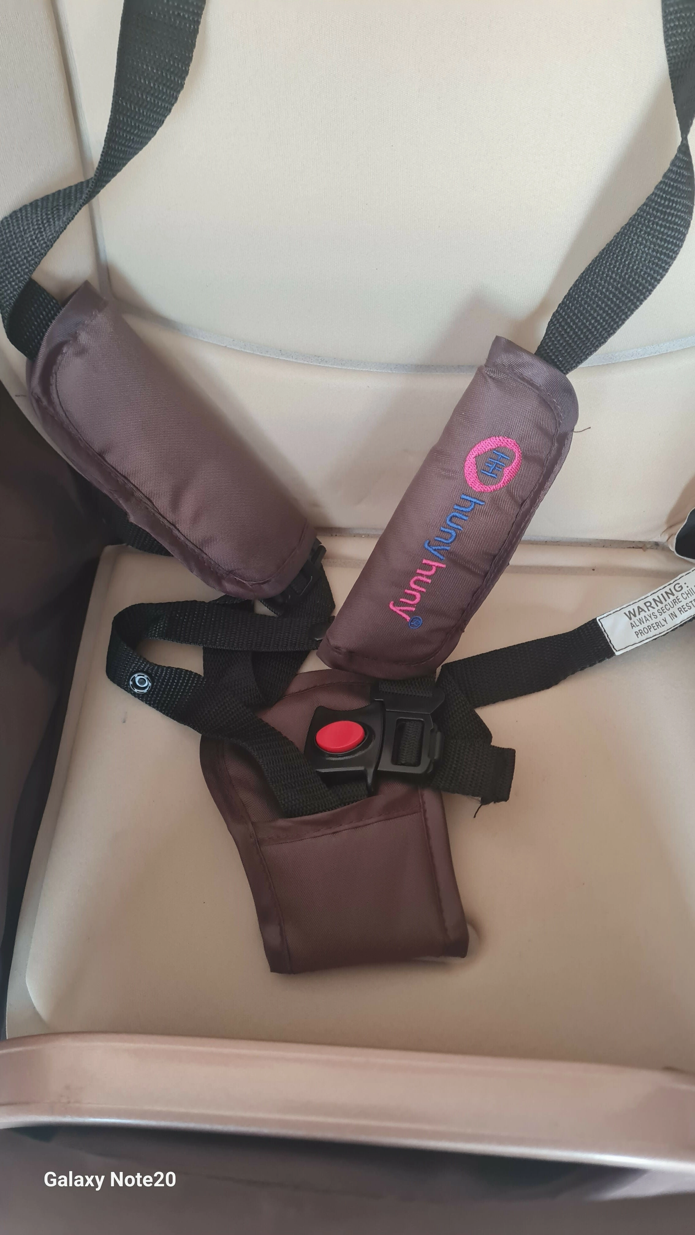 HUNY HUNY 3- in-1  Reversible Stroller/Pram Khakhee Rubber Wheels