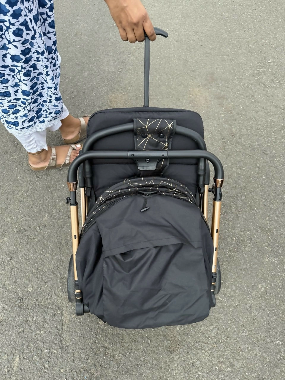 HUNY HUNY - Compact Flight Friendly One Touch Fold-Unfold Stroller/Pram