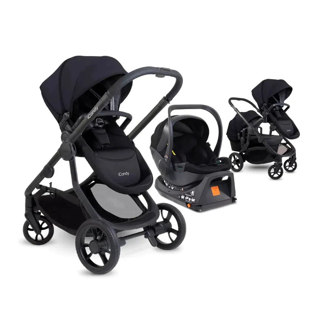 iCandy Orange 4 Travel System & Car Seat - Black Edition