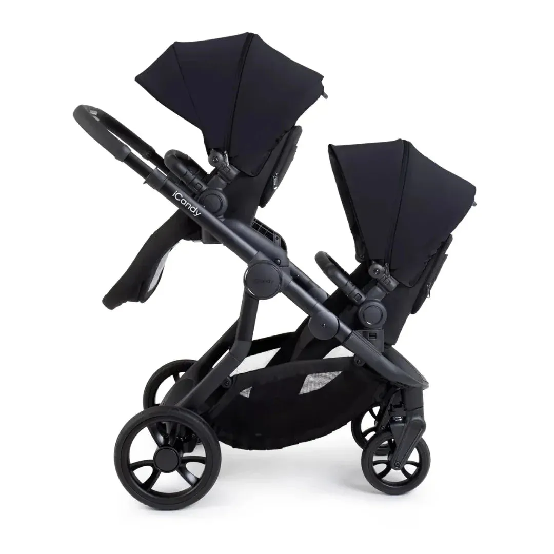 iCandy Orange 4 Twin Pushchair Bundle - Black Edition