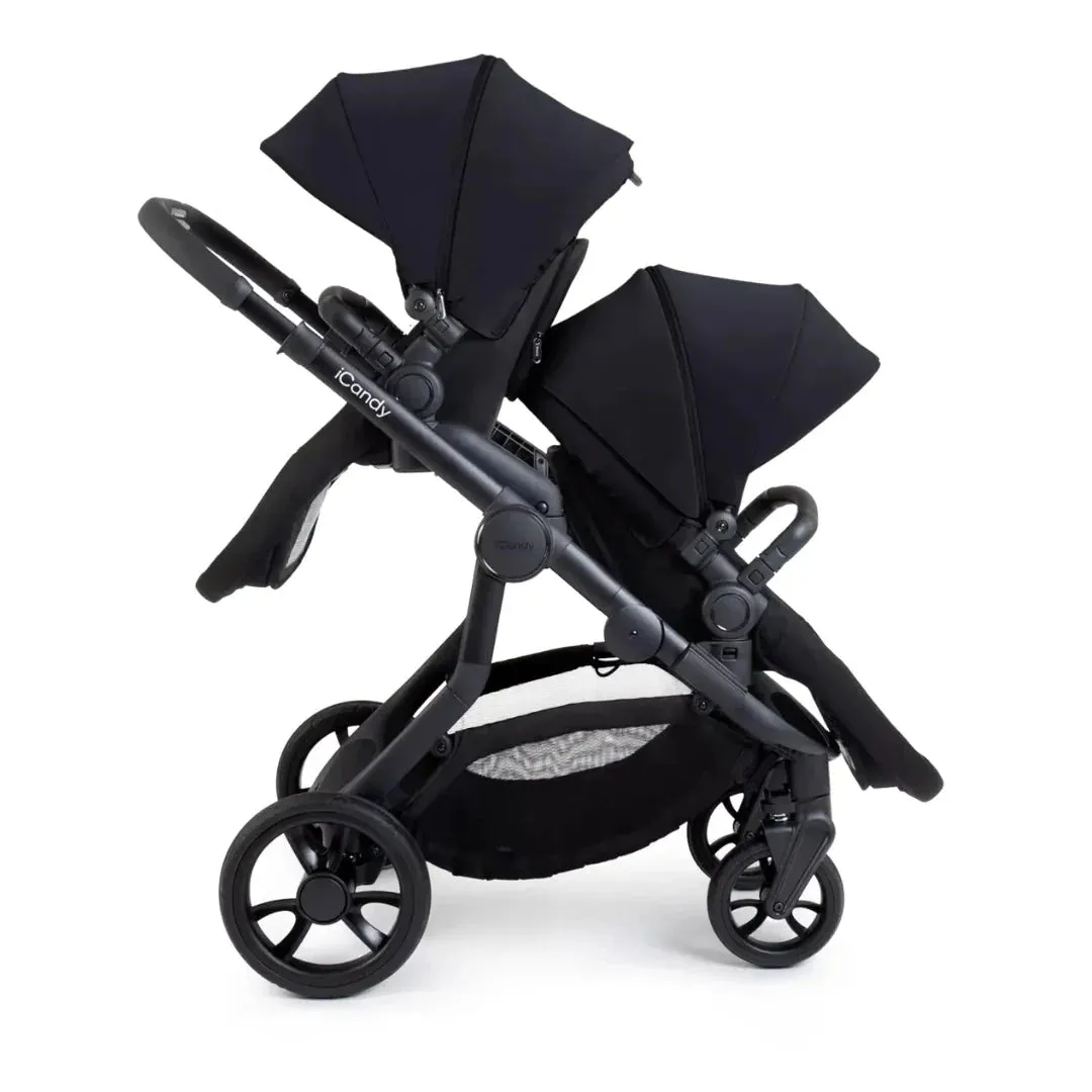 iCandy Orange 4 Twin Pushchair Bundle - Black Edition