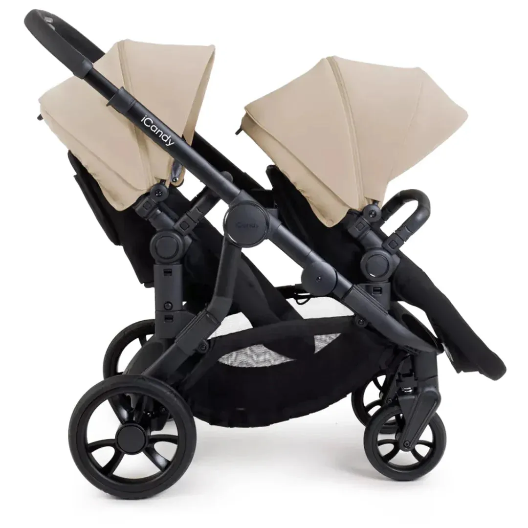 iCandy Orange 4 Twin Pushchair Bundle - Latte