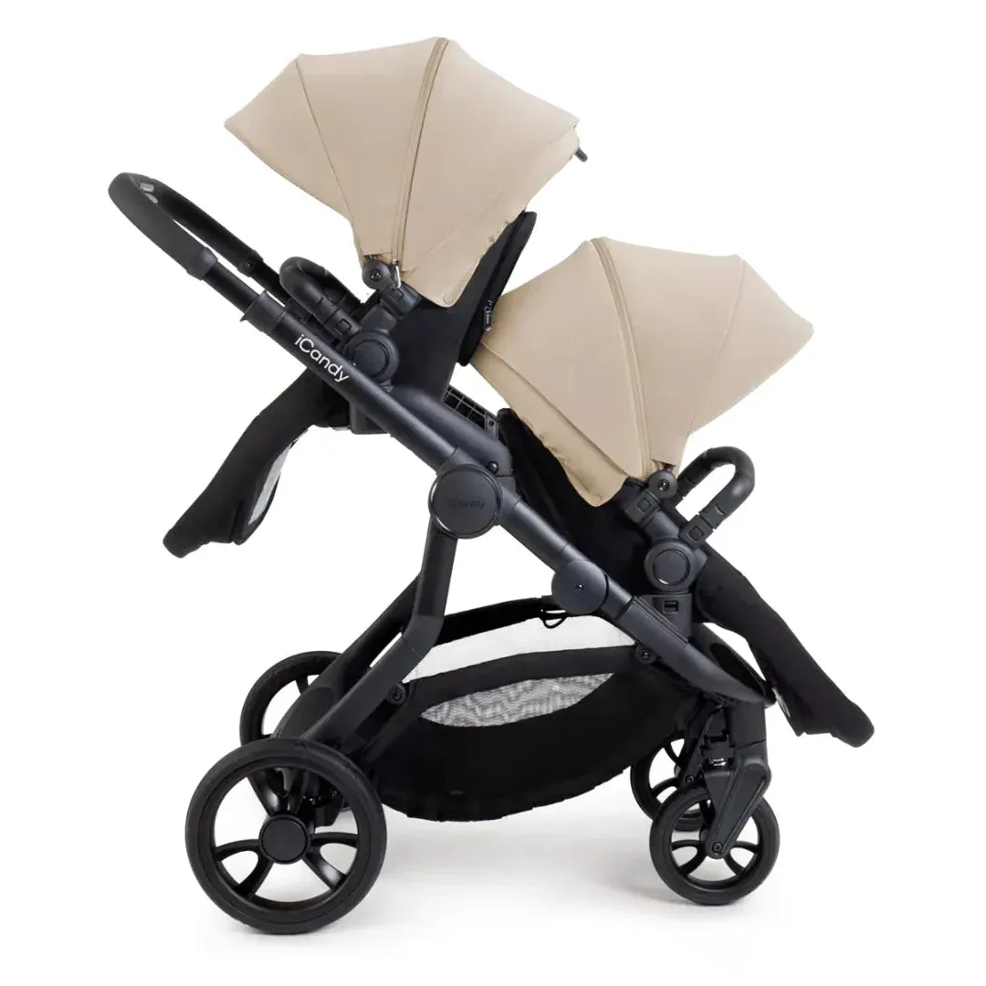 iCandy Orange 4 Twin Pushchair Bundle - Latte