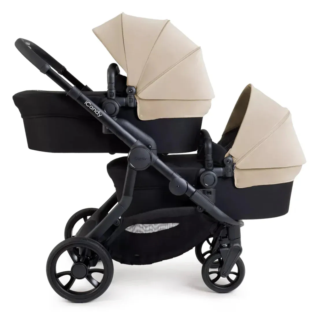 iCandy Orange 4 Twin Pushchair Bundle - Latte