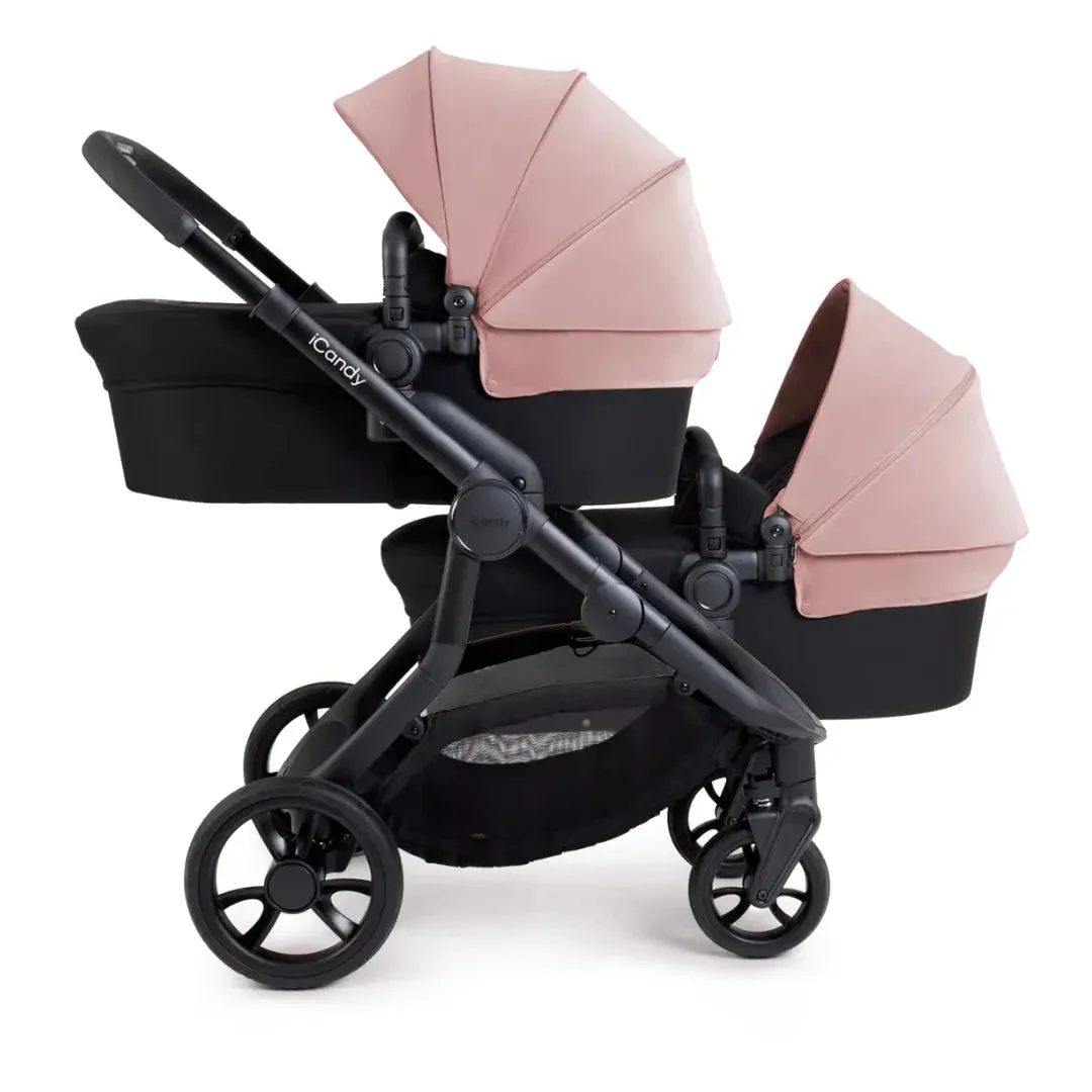 iCandy Orange 4 Twin Pushchair Bundle - Rose