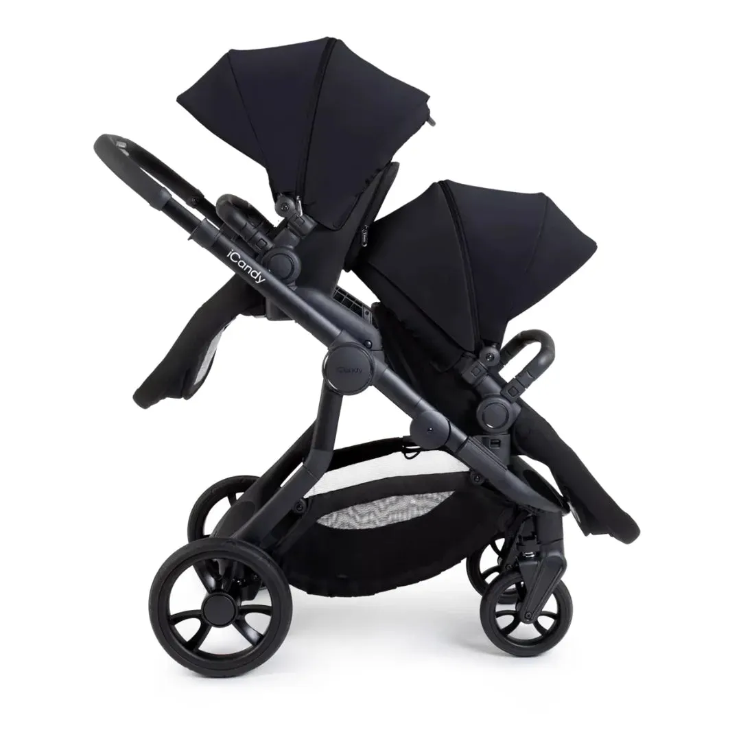 iCandy Orange 4 Twin Travel System & Car Seat - Black Edition