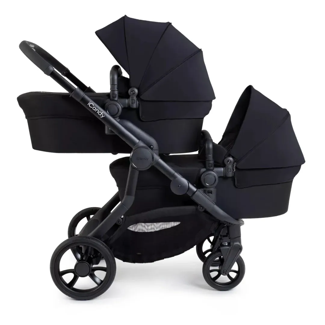 iCandy Orange 4 Twin Travel System & Car Seat - Black Edition