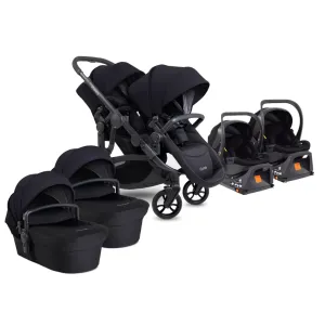 iCandy Orange 4 Twin Travel System & Car Seat - Black Edition