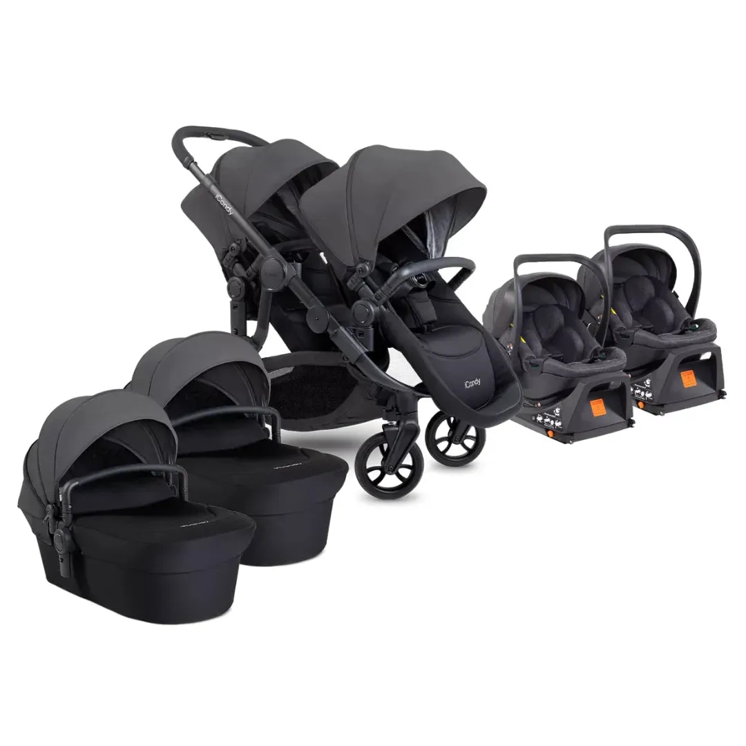 iCandy Orange 4 Twin Travel System & Car Seat - Fossil
