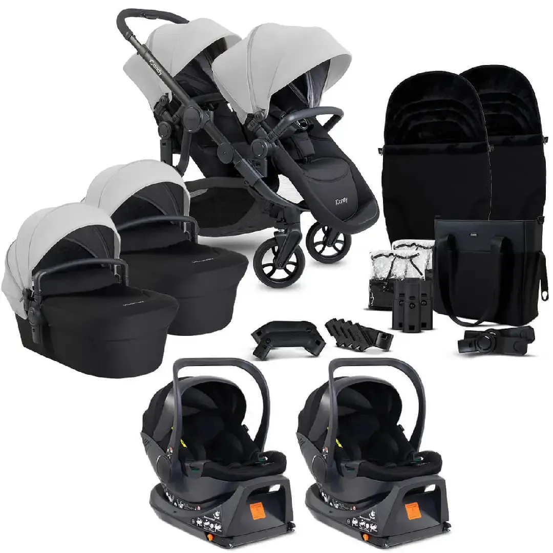 iCandy Orange 4 Twin Travel System & Car Seat - Glacier