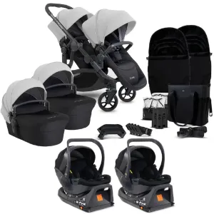 iCandy Orange 4 Twin Travel System & Car Seat - Glacier
