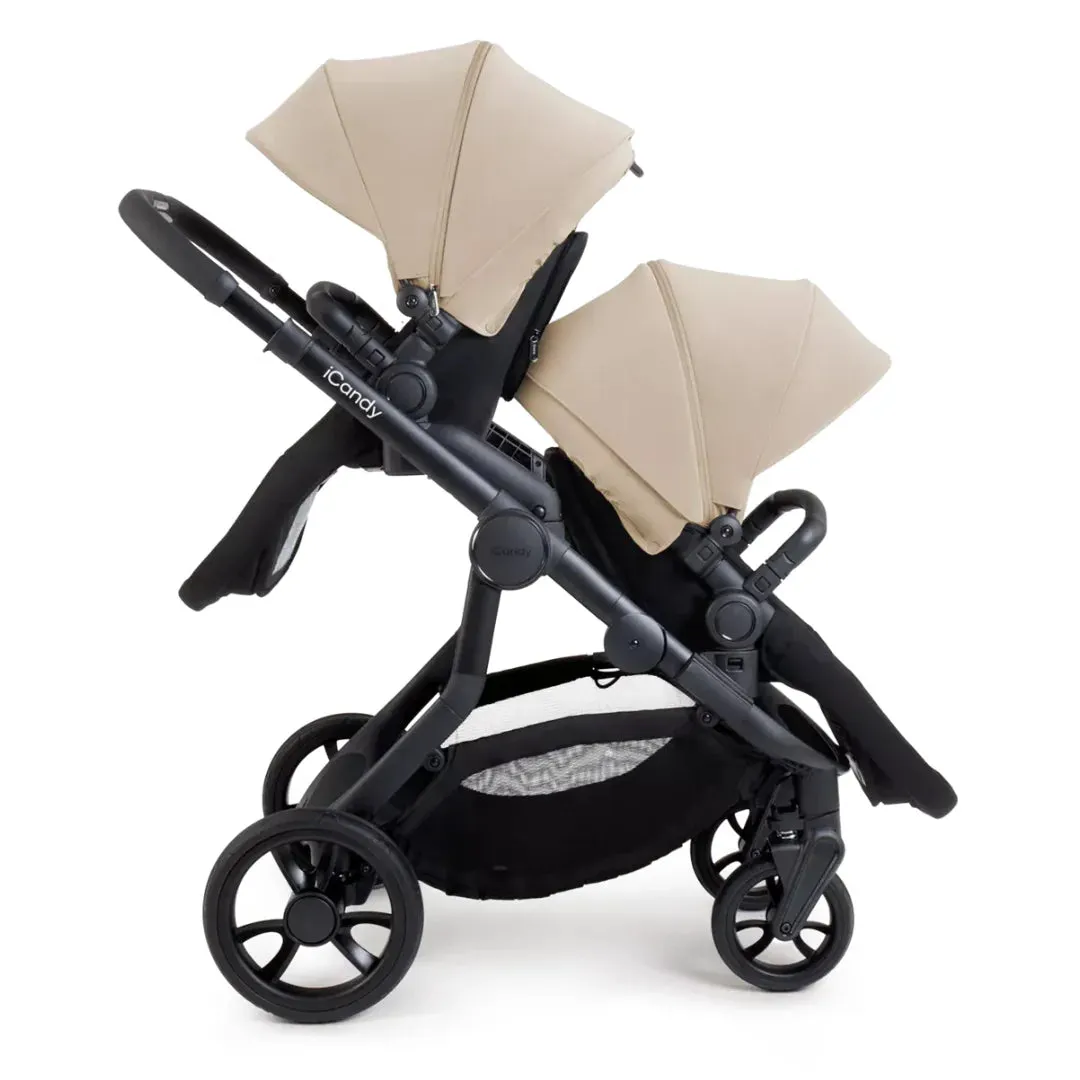 iCandy Orange 4 Twin Travel System & Car Seat - Latte
