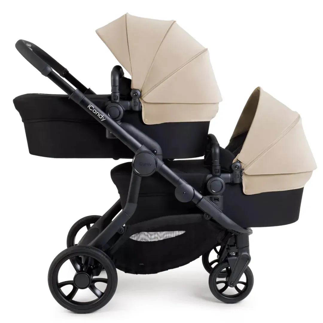 iCandy Orange 4 Twin Travel System & Car Seat - Latte