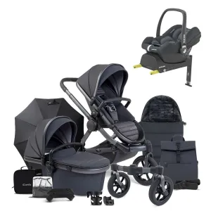 iCandy Peach 7 All-Terrain Complete Bundle   Maxi Cosi Cabriofix iSize Car Seat & Isofix Base - Storm Grey