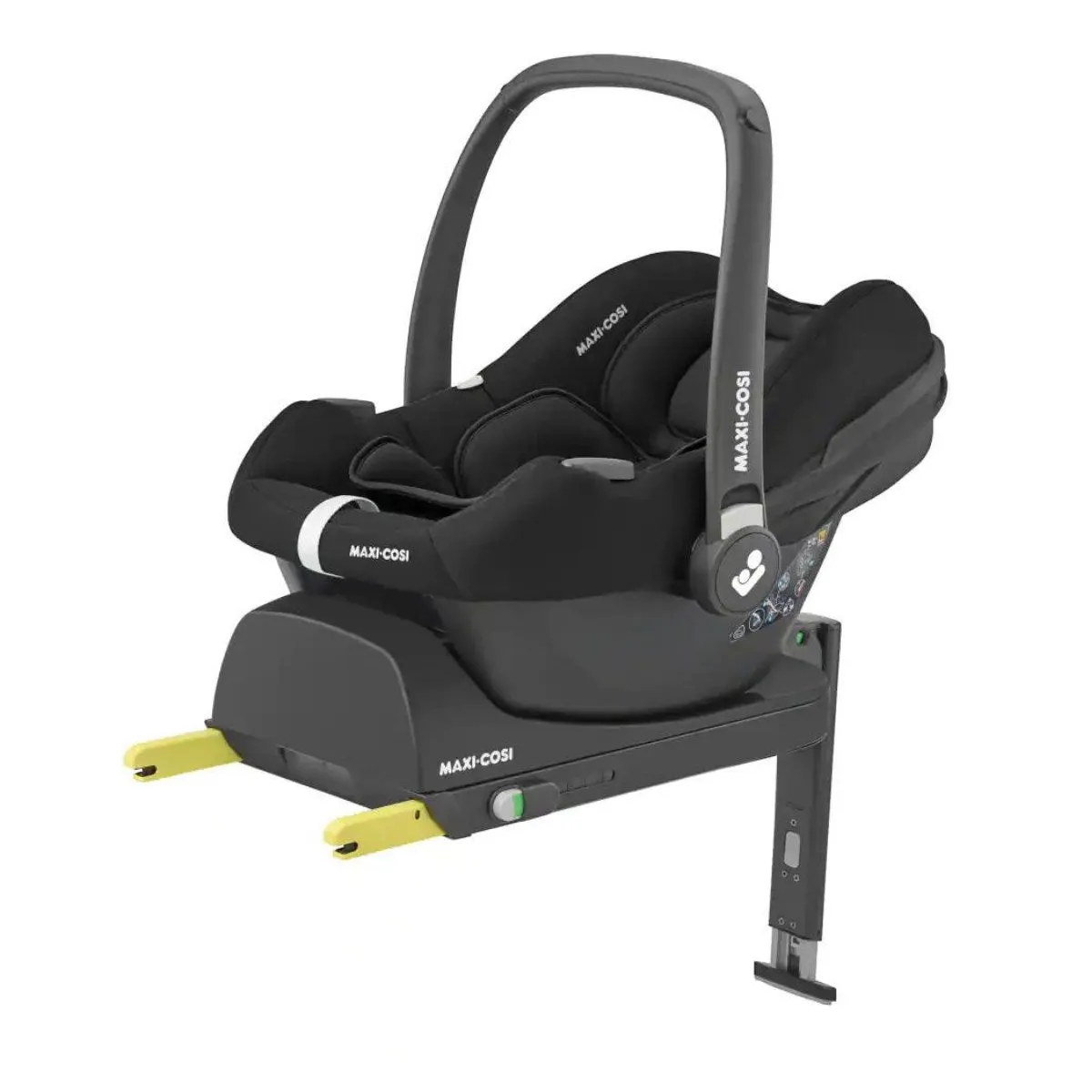 iCandy Peach 7 All-Terrain Complete Bundle   Maxi Cosi Cabriofix iSize Car Seat & Isofix Base - Storm Grey