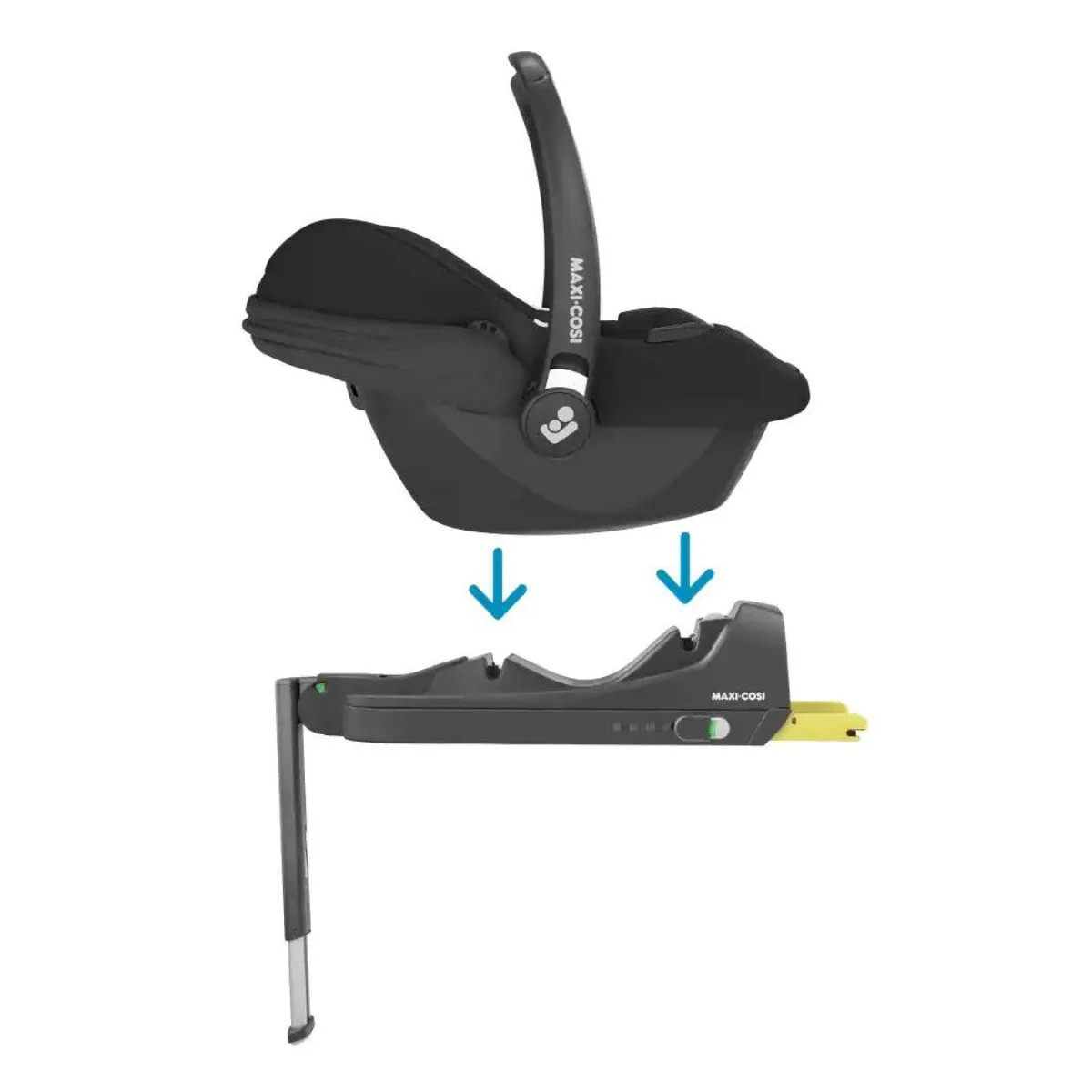 iCandy Peach 7 All-Terrain Complete Bundle   Maxi Cosi Cabriofix iSize Car Seat & Isofix Base - Storm Grey