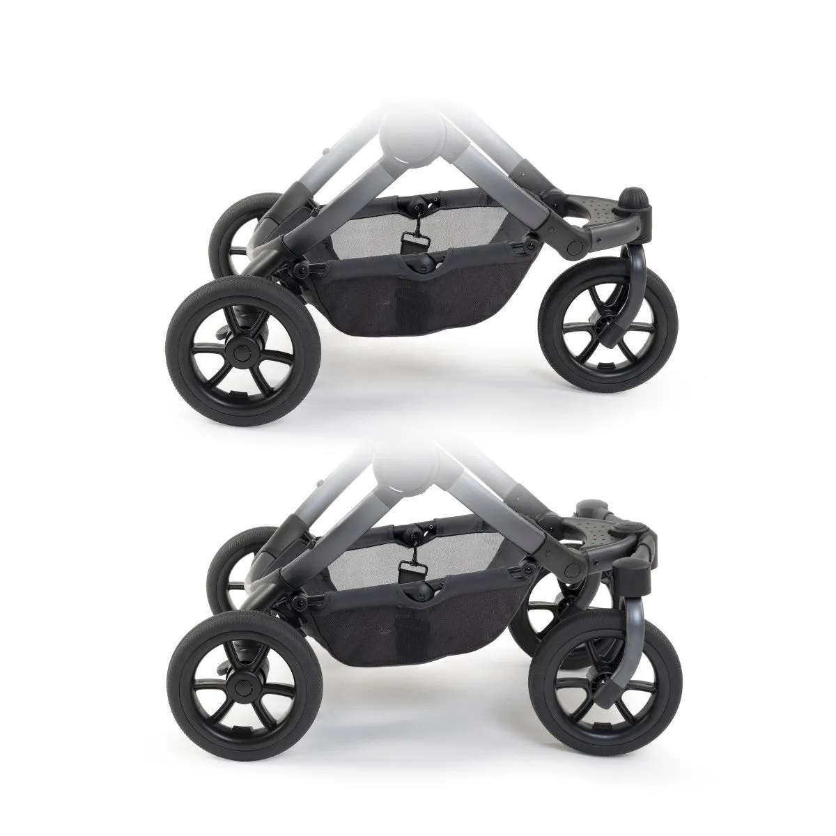 iCandy Peach 7 All-Terrain Complete Bundle   Maxi Cosi Cabriofix iSize Car Seat & Isofix Base - Storm Grey