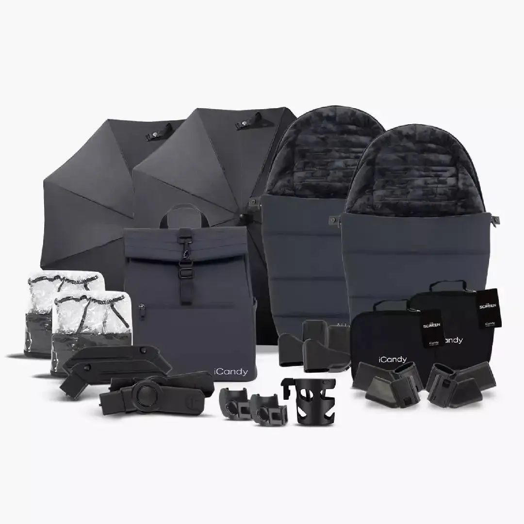 iCandy Peach 7 All-Terrain Storm Double - Complete Bundle