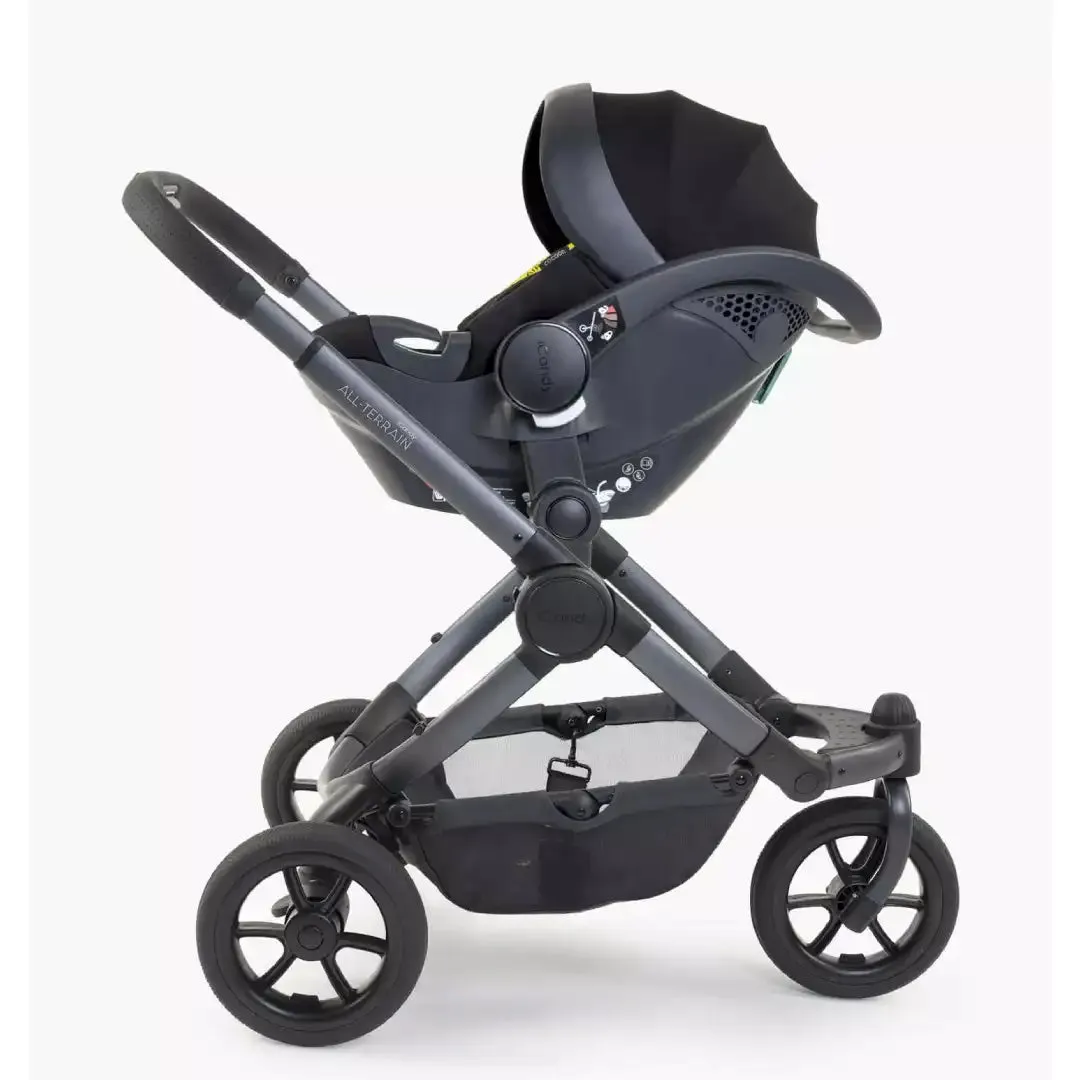 iCandy Peach 7 All-Terrain Storm Single - Complete Car Seat Bundle