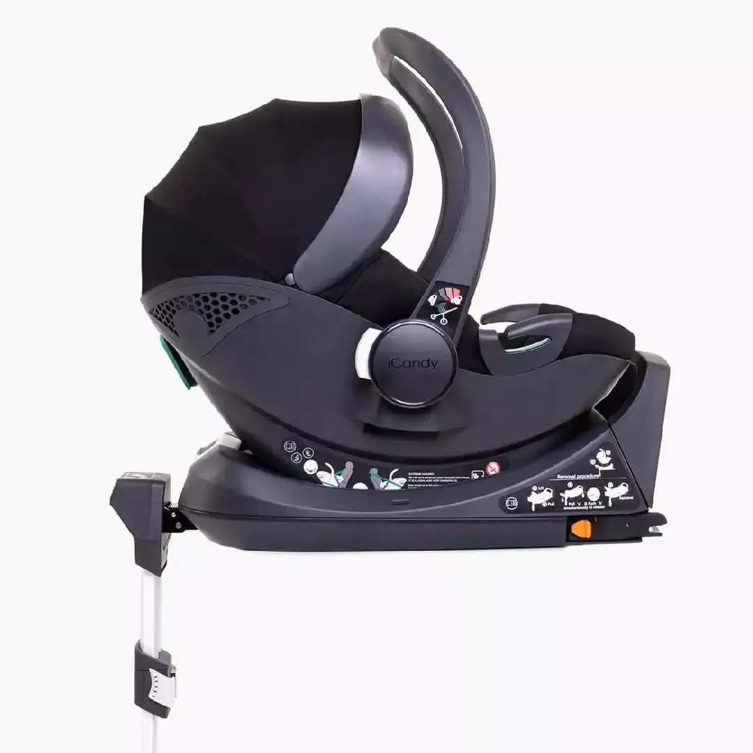 iCandy Peach 7 All-Terrain Storm Single - Complete Car Seat Bundle