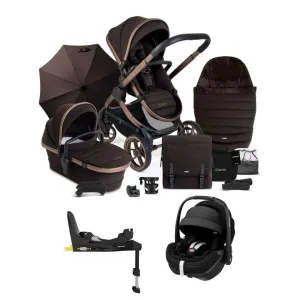iCandy Peach 7 Complete Bundle with Maxi-Cosi Pebble 360 Pro Car Seat & Base - Pecan