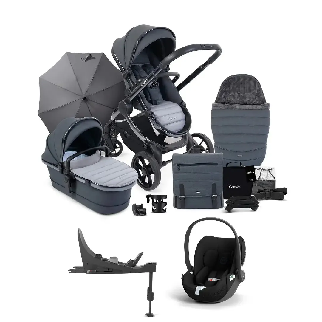 iCandy Peach 7 Complete Pushchair Bundle with Cloud T Car Seat & Base - Truffle Edition