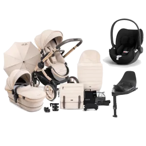 iCandy Peach 7 Cybex Cloud T Complete Travel System Bundle - Biscotti