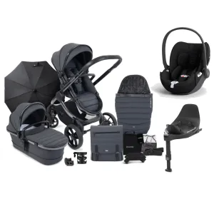 iCandy Peach 7 Cybex Cloud T Complete Travel System Bundle - Dark Grey
