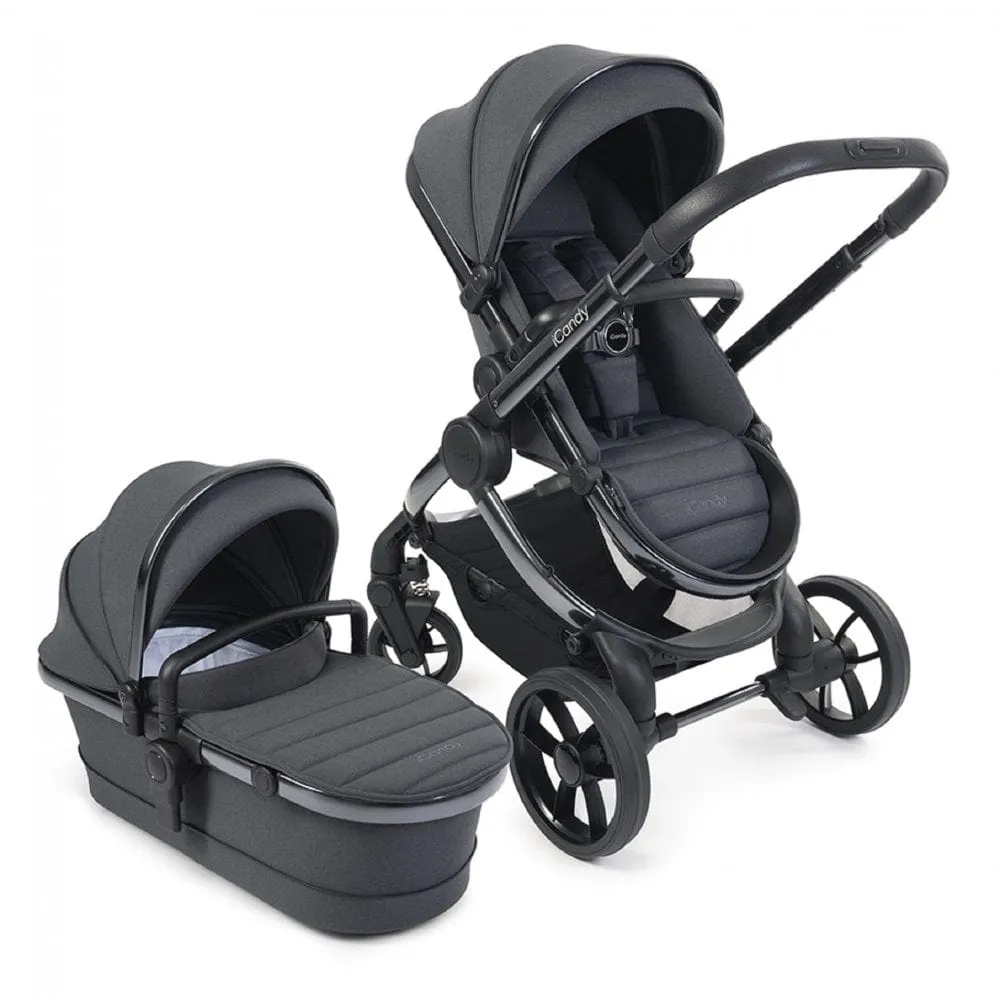 iCandy Peach 7 Cybex Cloud T Complete Travel System Bundle - Dark Grey