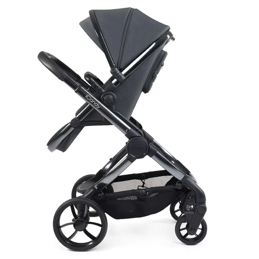 iCandy Peach 7 Cybex Cloud T Complete Travel System Bundle - Dark Grey
