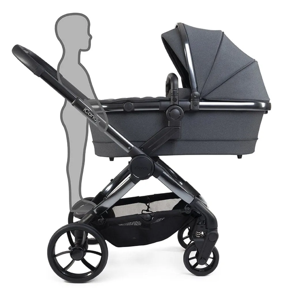 iCandy Peach 7 Cybex Cloud T Complete Travel System Bundle - Dark Grey