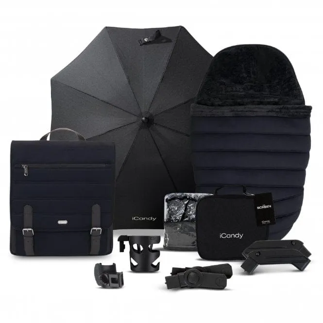 iCandy Peach 7 Cybex Cloud T Complete Travel System Bundle - Jet / Black Edition