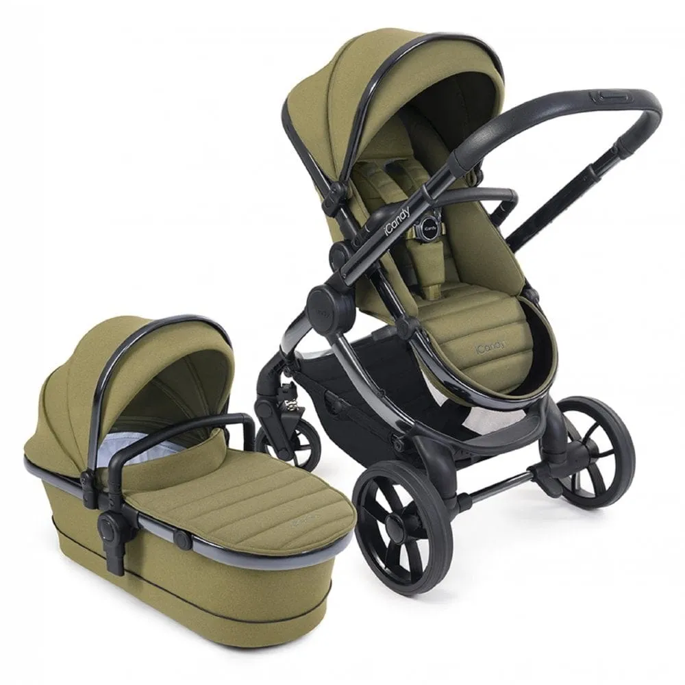 iCandy Peach 7 Cybex Cloud T Complete Travel System Bundle - Olive