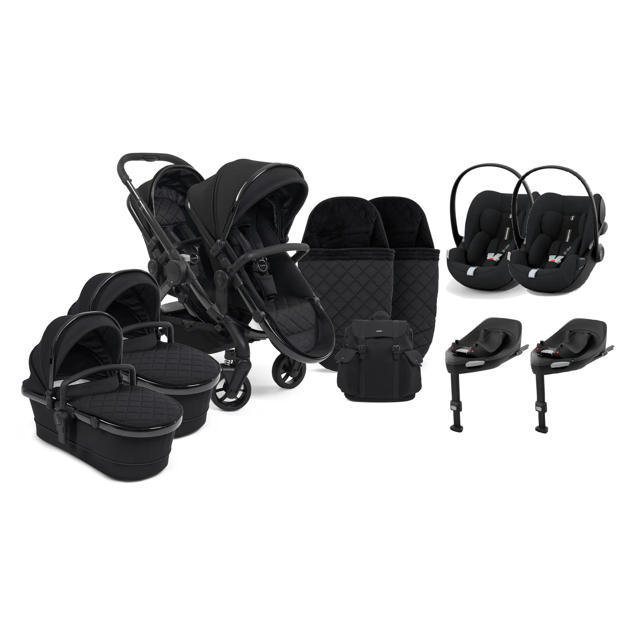 iCandy Peach 7 Designer Collection Twin (Cloud G Plus) Travel System - Cerium