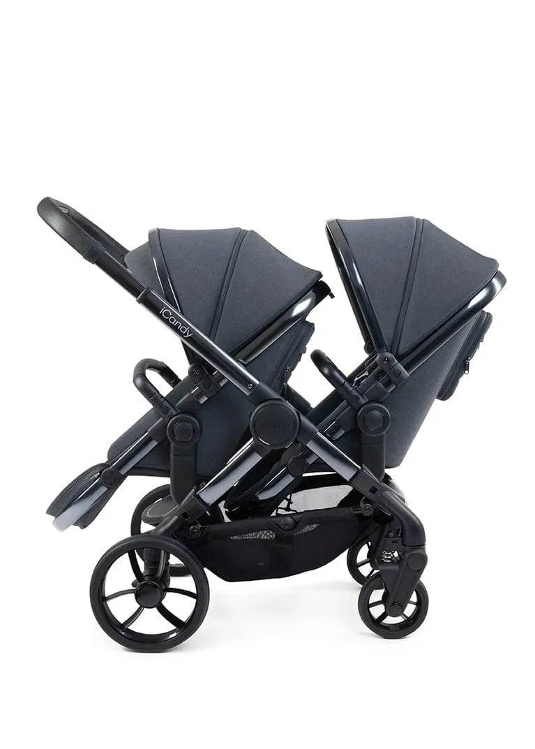iCandy Peach 7 Double Pushchair - Phantom / Dark Grey