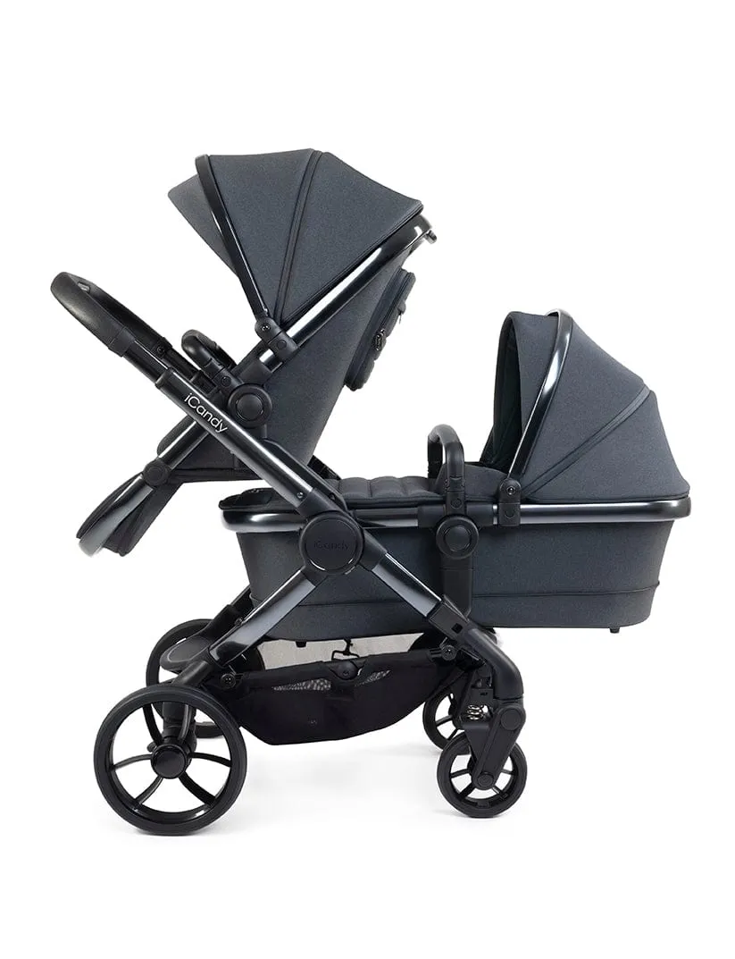 iCandy Peach 7 Double Pushchair - Phantom / Dark Grey