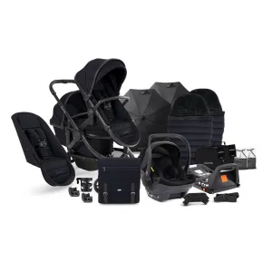 iCandy Peach 7 Double Travel System (Cocoon) Bundle - Jet / Black Edition