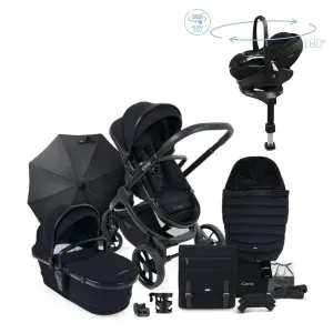 iCandy Peach 7 Luxury Travel System, Maxi-Cosi Pebble 360 Pro2 Car Seat & Base, Black