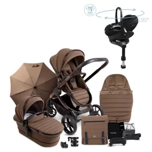 iCandy Peach 7 Luxury Travel System, Maxi-Cosi Pebble 360 Pro2 Car Seat & Base, Coco Edition