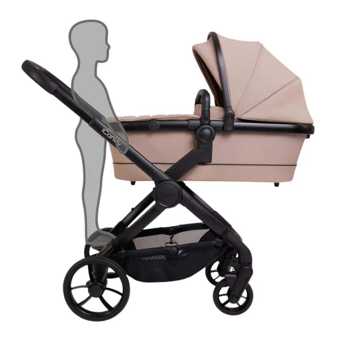 iCandy Peach 7 Luxury Travel System, Maxi-Cosi Pebble 360 Pro2 Car Seat & Base, Cookie