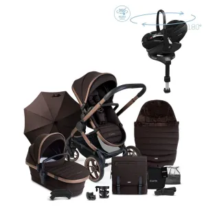 iCandy Peach 7 Luxury Travel System, Maxi-Cosi Pebble 360 Pro2 Car Seat & Base, Pecan Edition