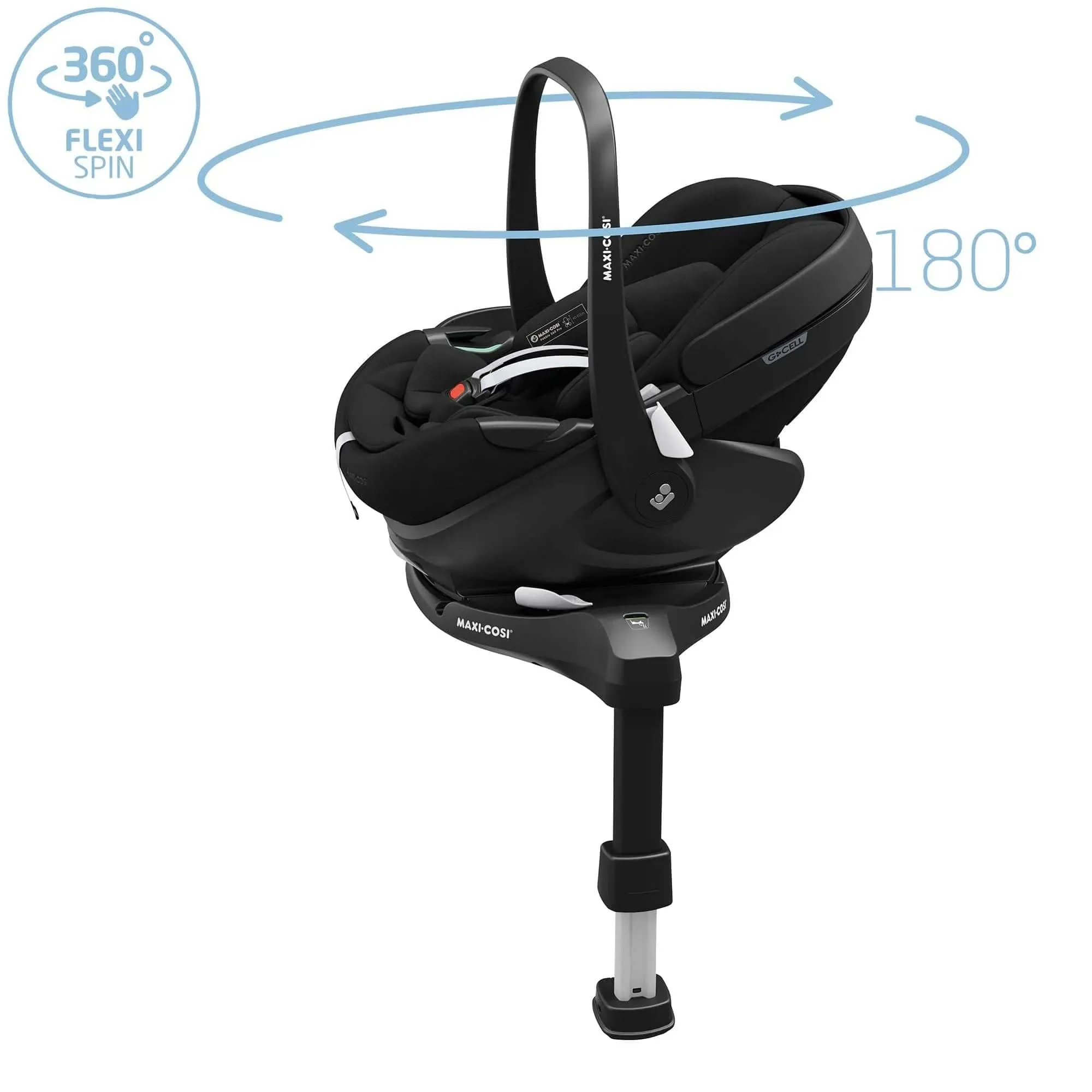 iCandy Peach 7 Maxi Cosi Pebble 360 PRO 2 Complete Travel System Bundle - Biscotti