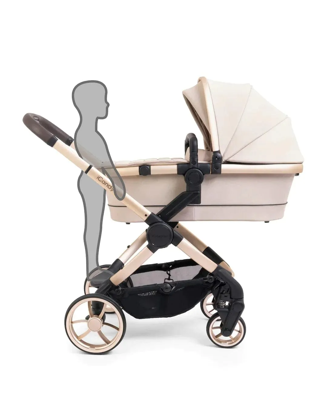 iCandy Peach 7 Maxi Cosi Pebble 360 PRO 2 Complete Travel System Bundle - Biscotti